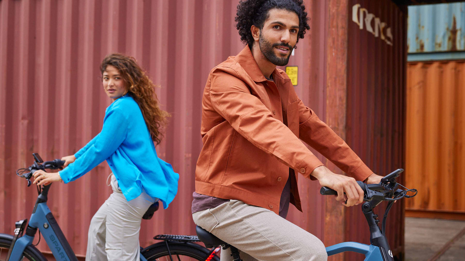 The brakes on an electric bicycle