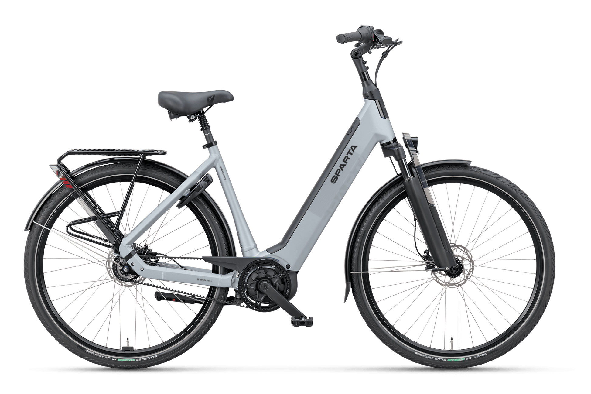 Electric bicycle on a transparent background